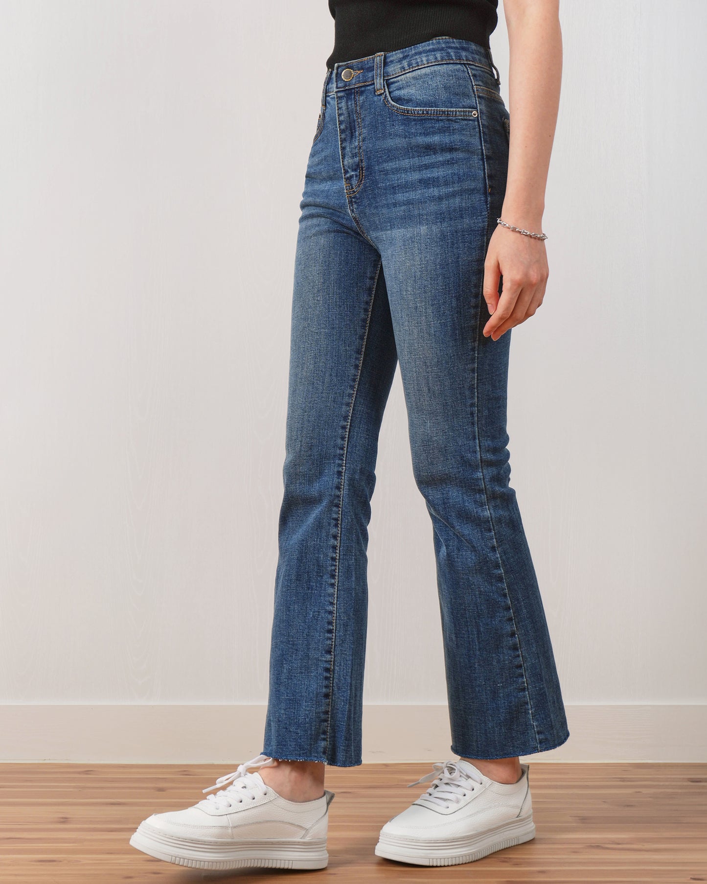 FM2050 Anya Bootcut Denim Jeans – Blue Bootcut Jeans with Classic Fit