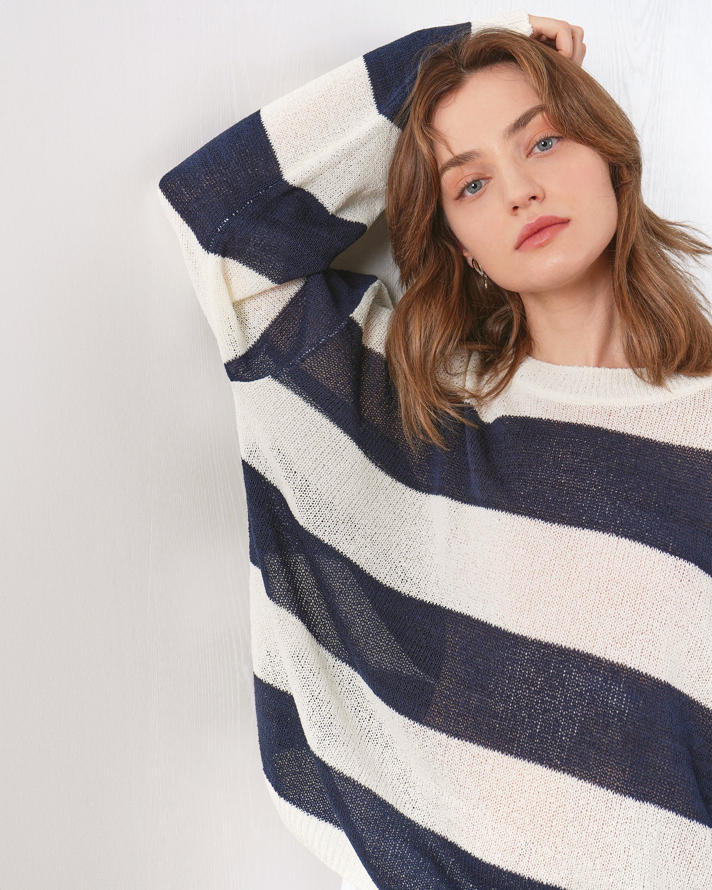 FM2050 Claudia Striped Long Sleeve – Stylish Striped Top with Long Sleeves