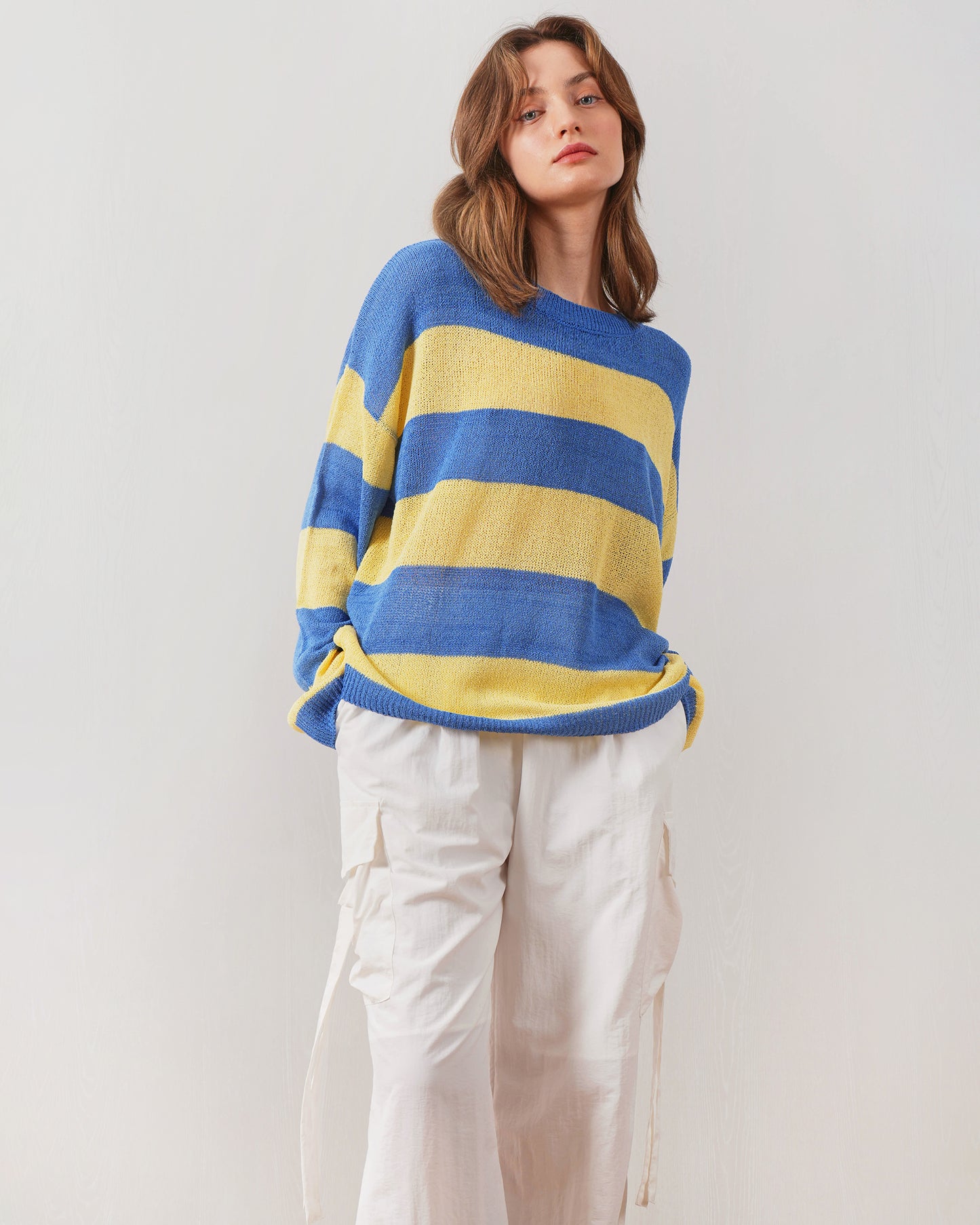 FM2050 Claudia Striped Long Sleeve – Stylish Striped Top with Long Sleeves