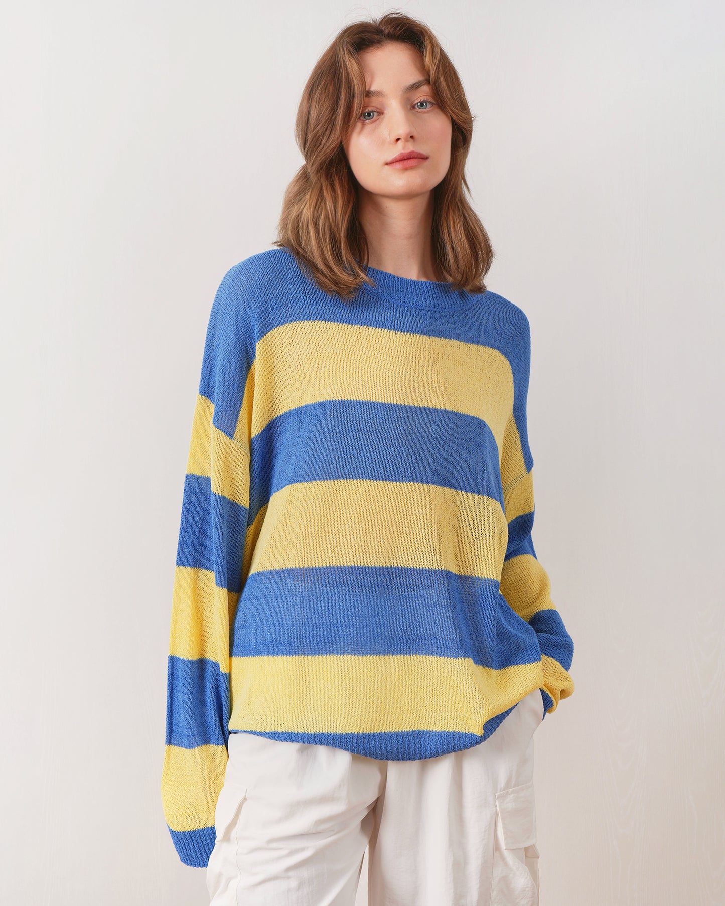 FM2050 Claudia Striped Long Sleeve – Stylish Striped Top with Long Sleeves