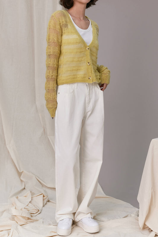 Dianne Knit Cardigan, Yellow