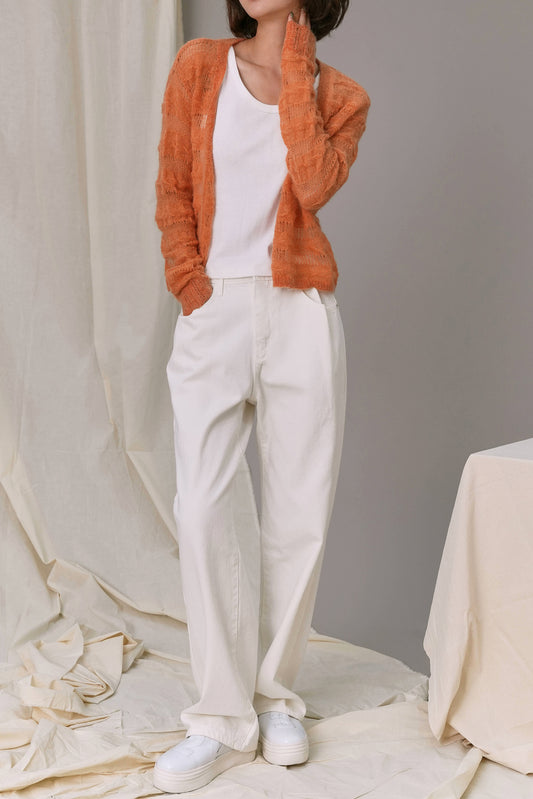 Dianne Knit Cardigan, Orange