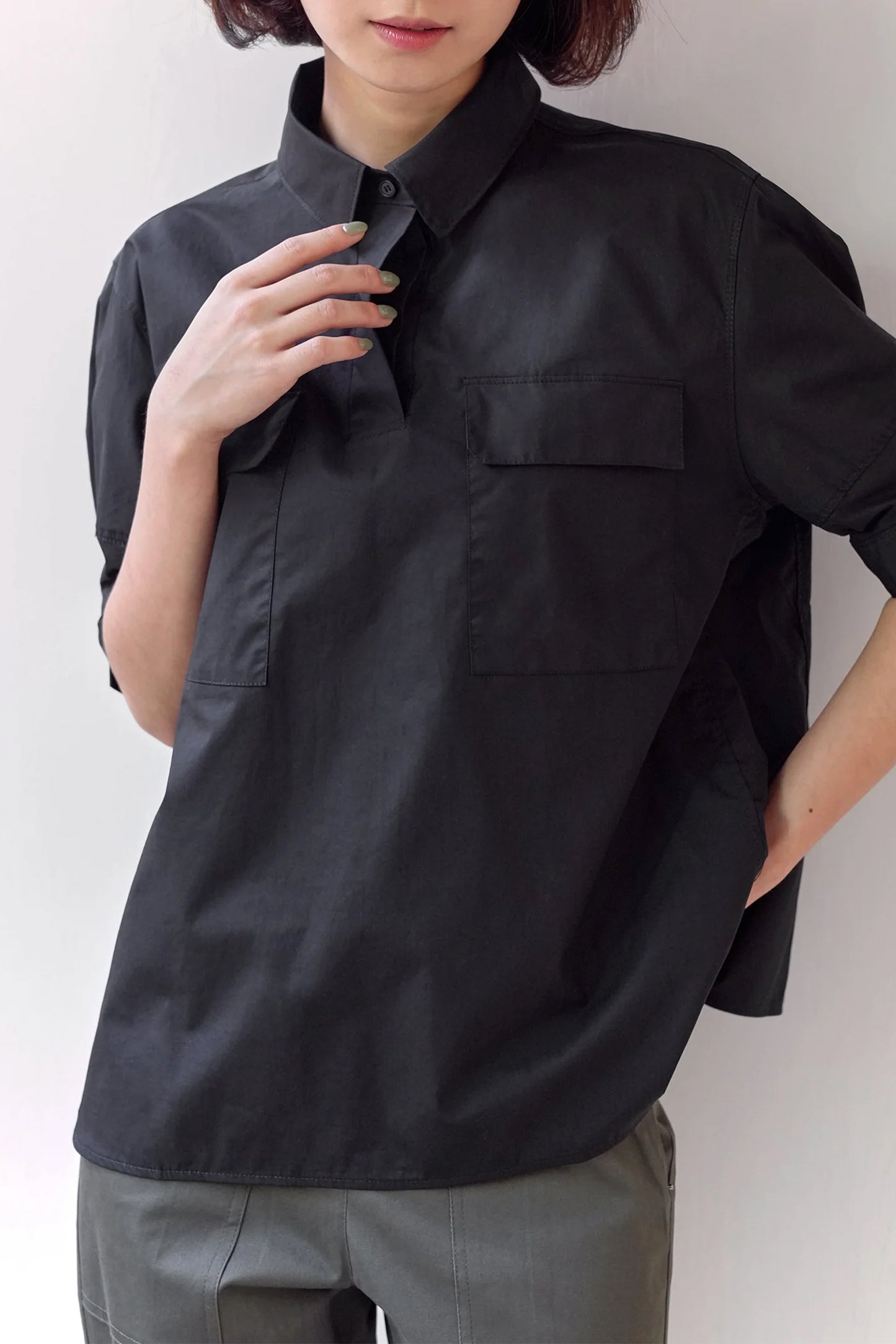 stefanie-pocket-shirt-black