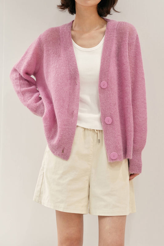 The Cozy Cardigan, Mute Pink