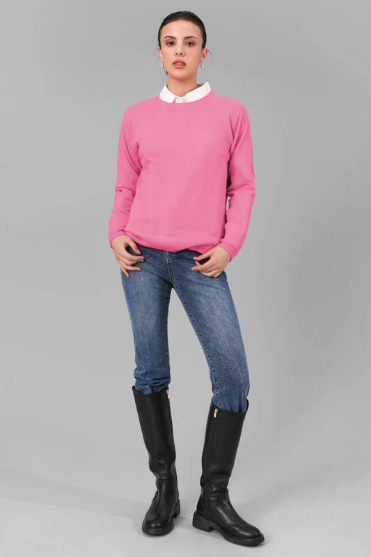 The Pure Wool Knit, Pink
