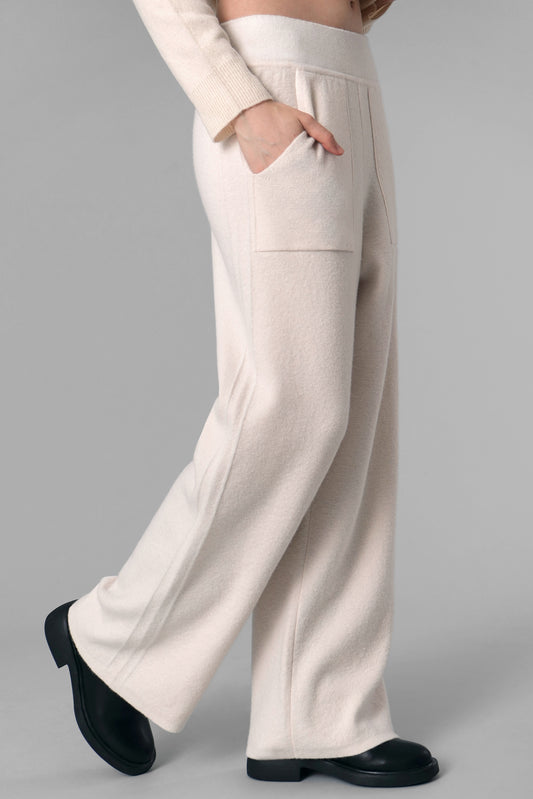 Abigail Knit Pants, Ivory