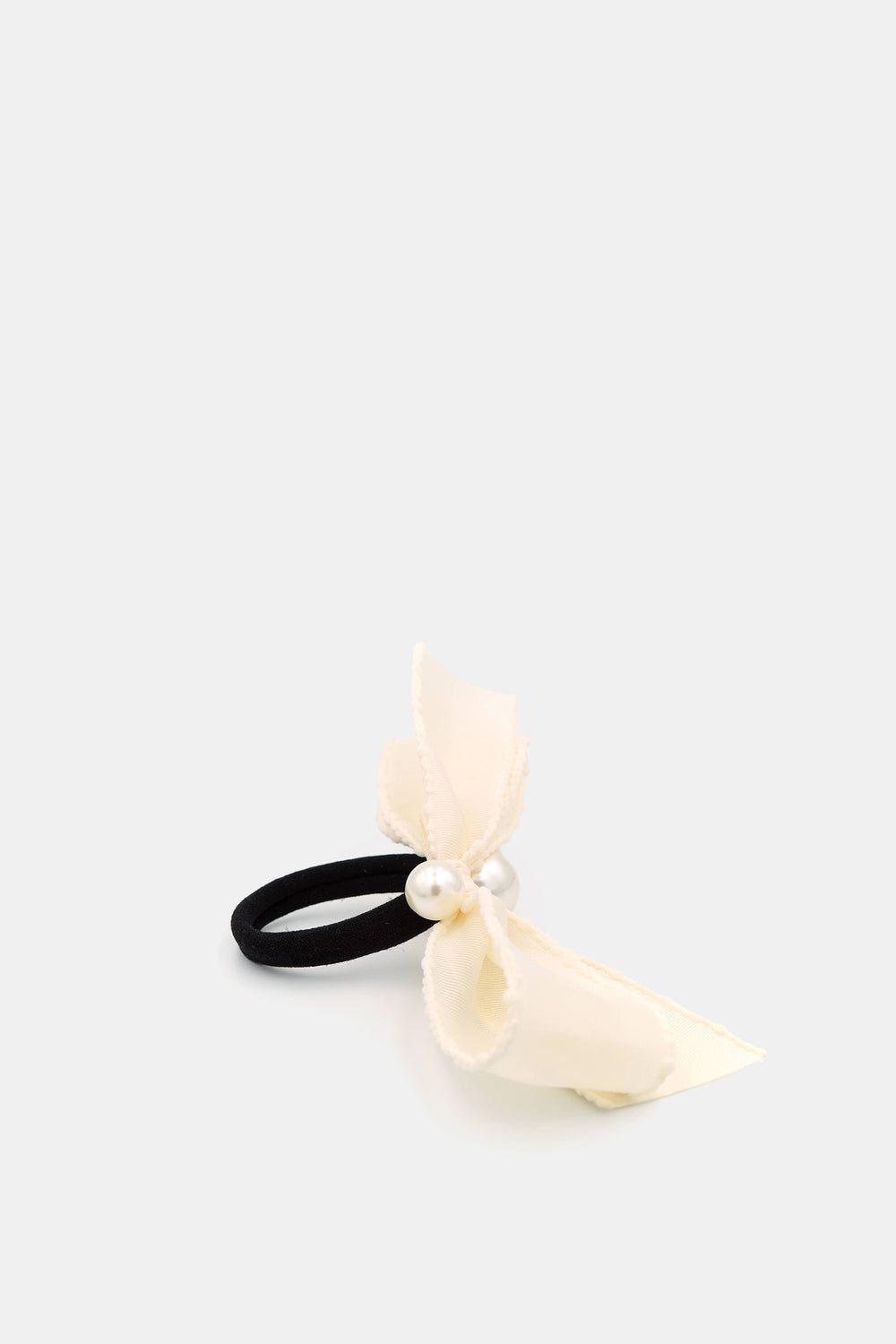 Pamela Ribbon Hair Tie, Ivory