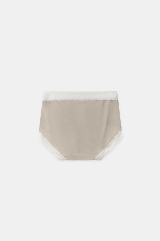 Lace Bow Underwear, Beige