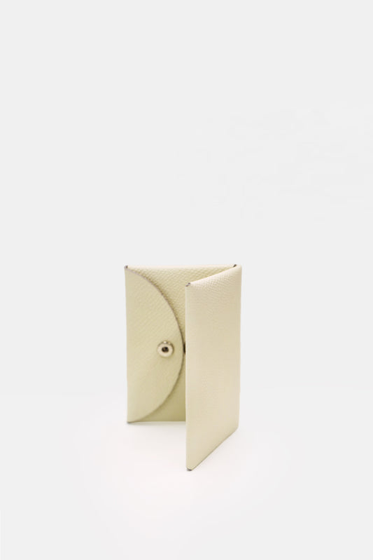 Leather Card Holder, Ivory