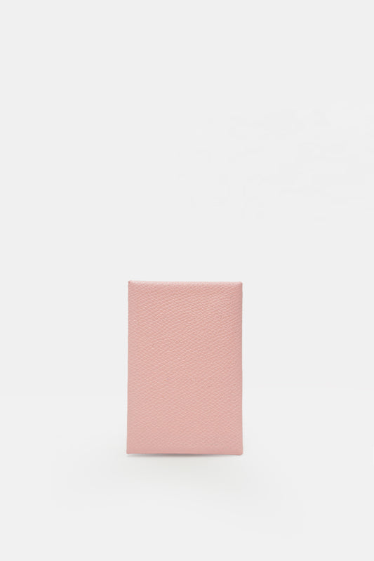 Leather Card Holder, Baby pink