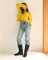 Yellow Blue Denim