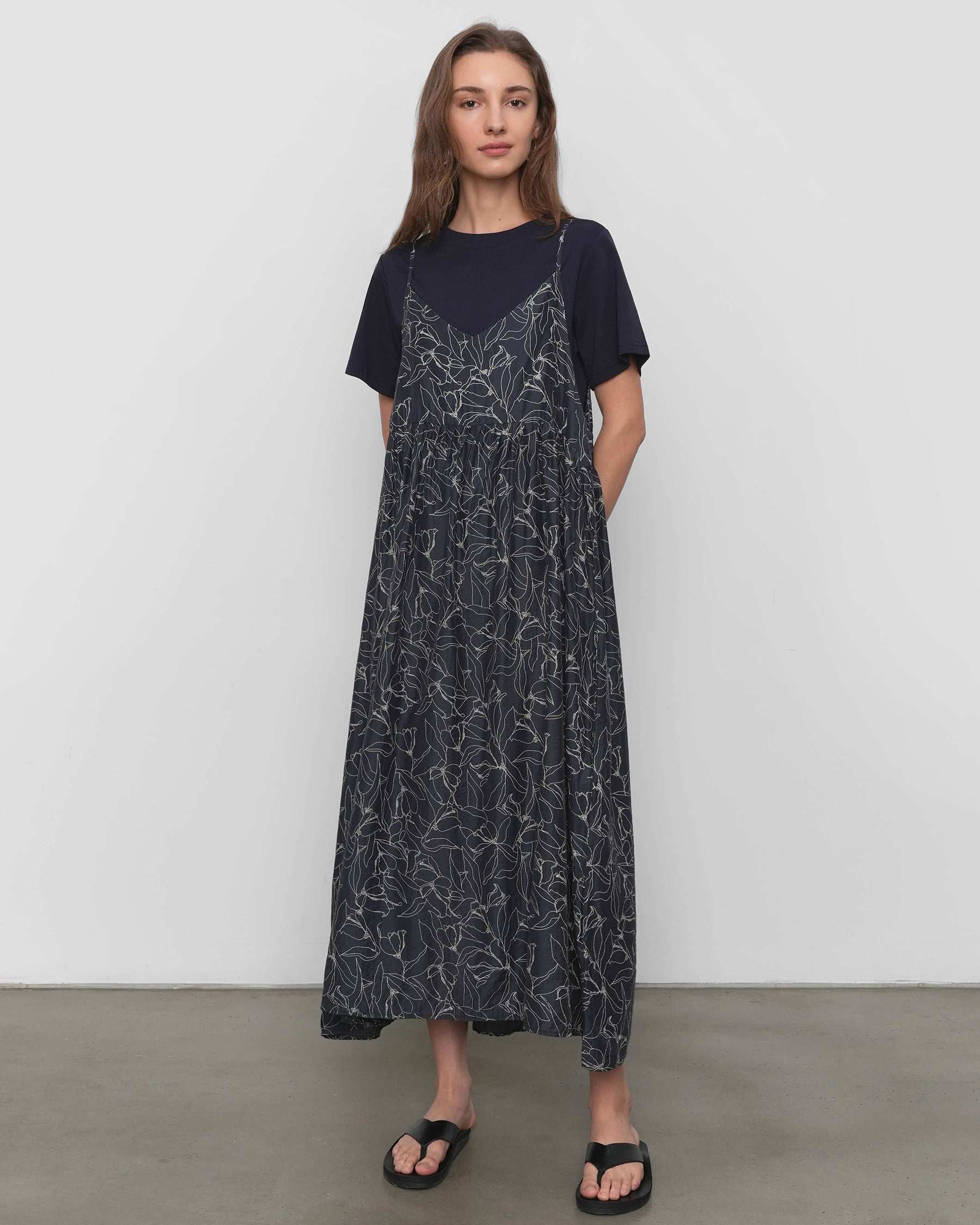 Dark Night Navy Bloom