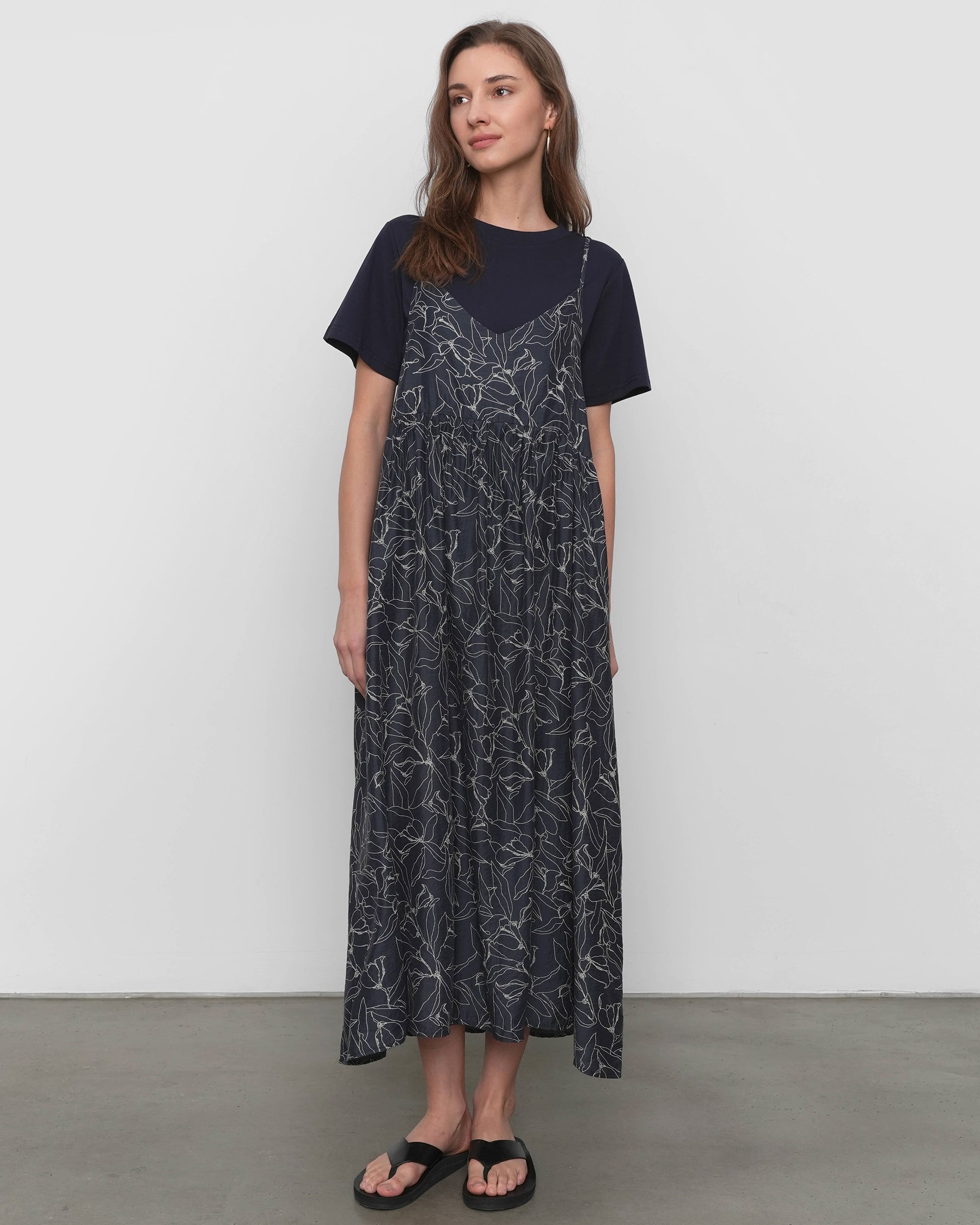 Dark Night Navy Bloom