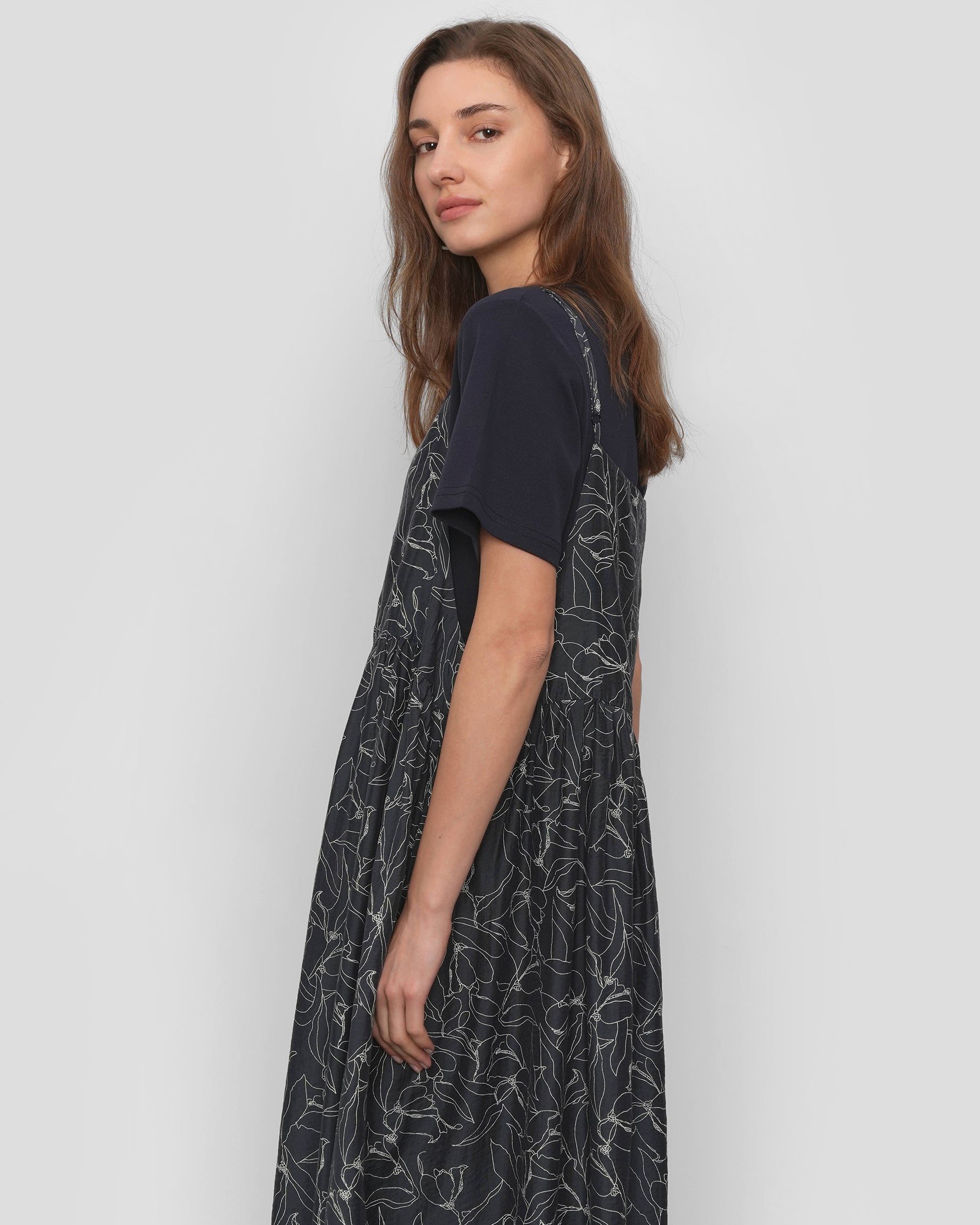 Dark Night Navy Bloom