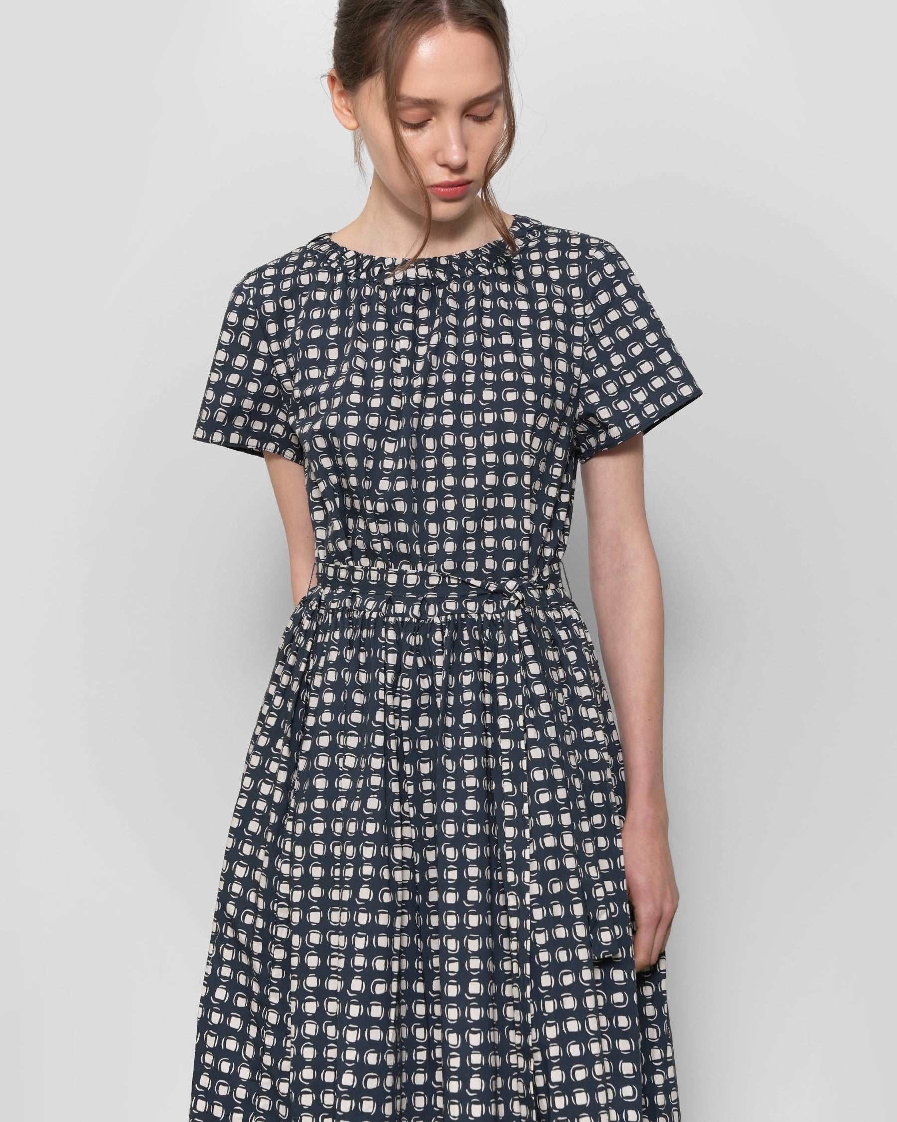 Navy Geometric Dot