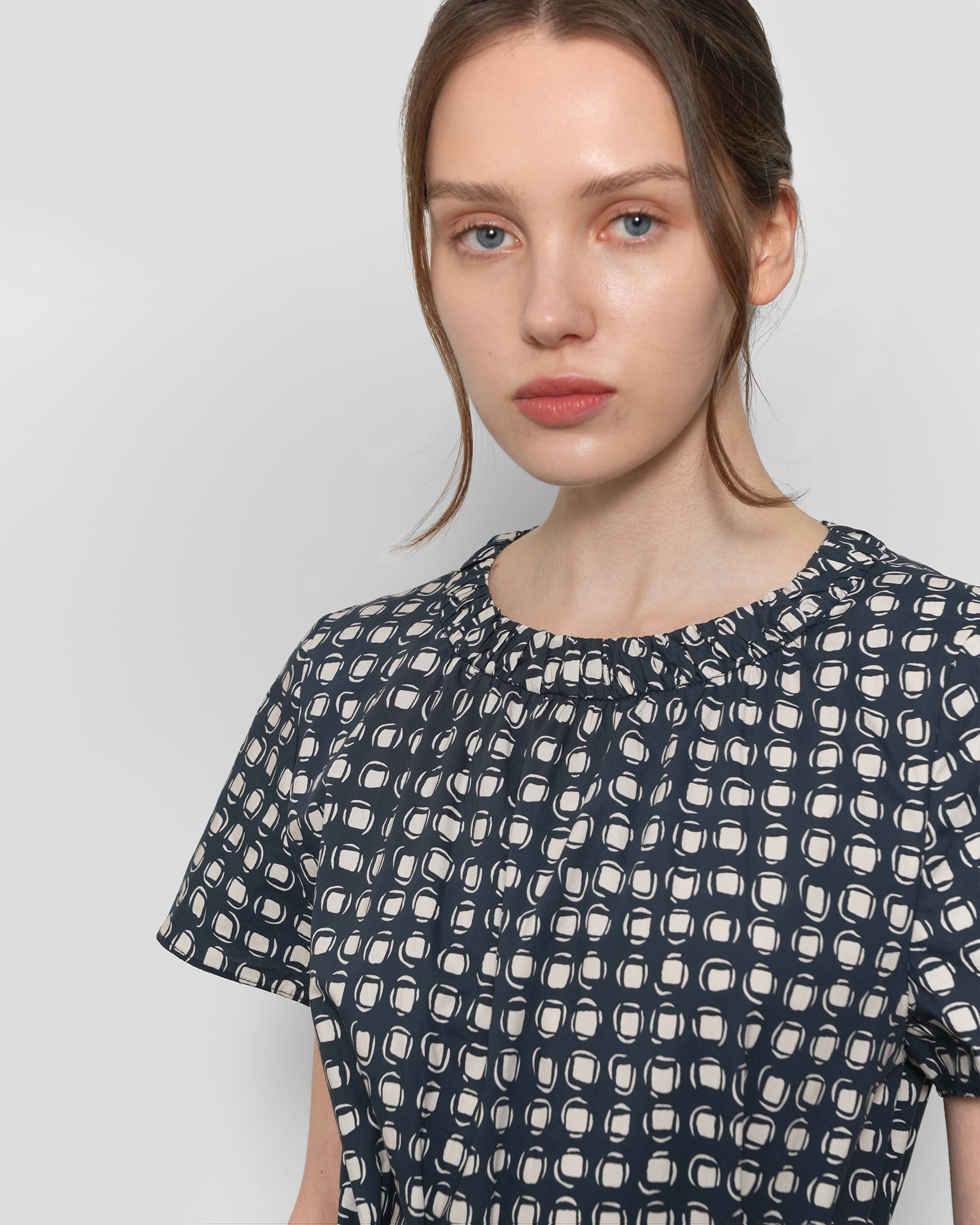 Navy Geometric Dot