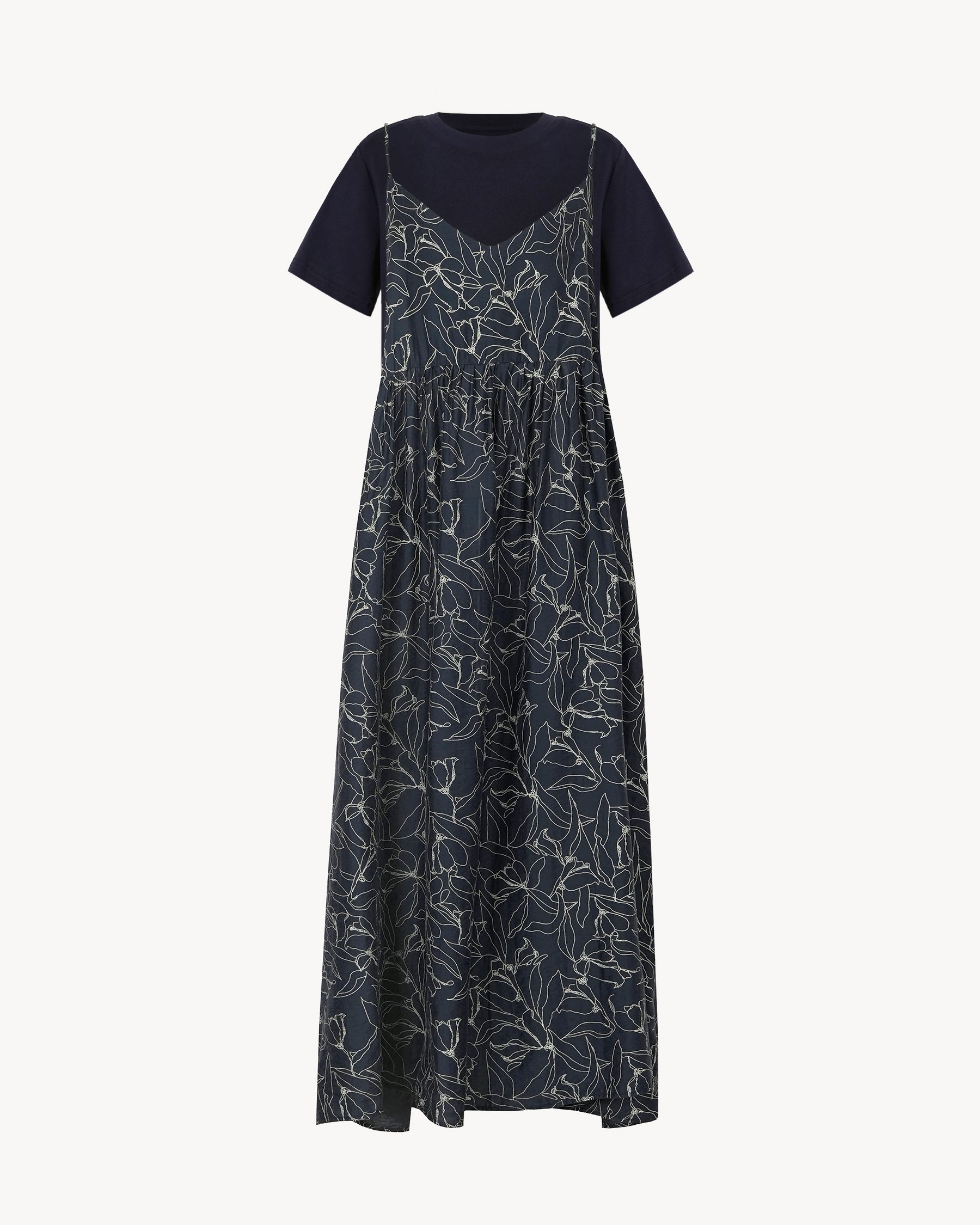 Dark Night Navy Bloom