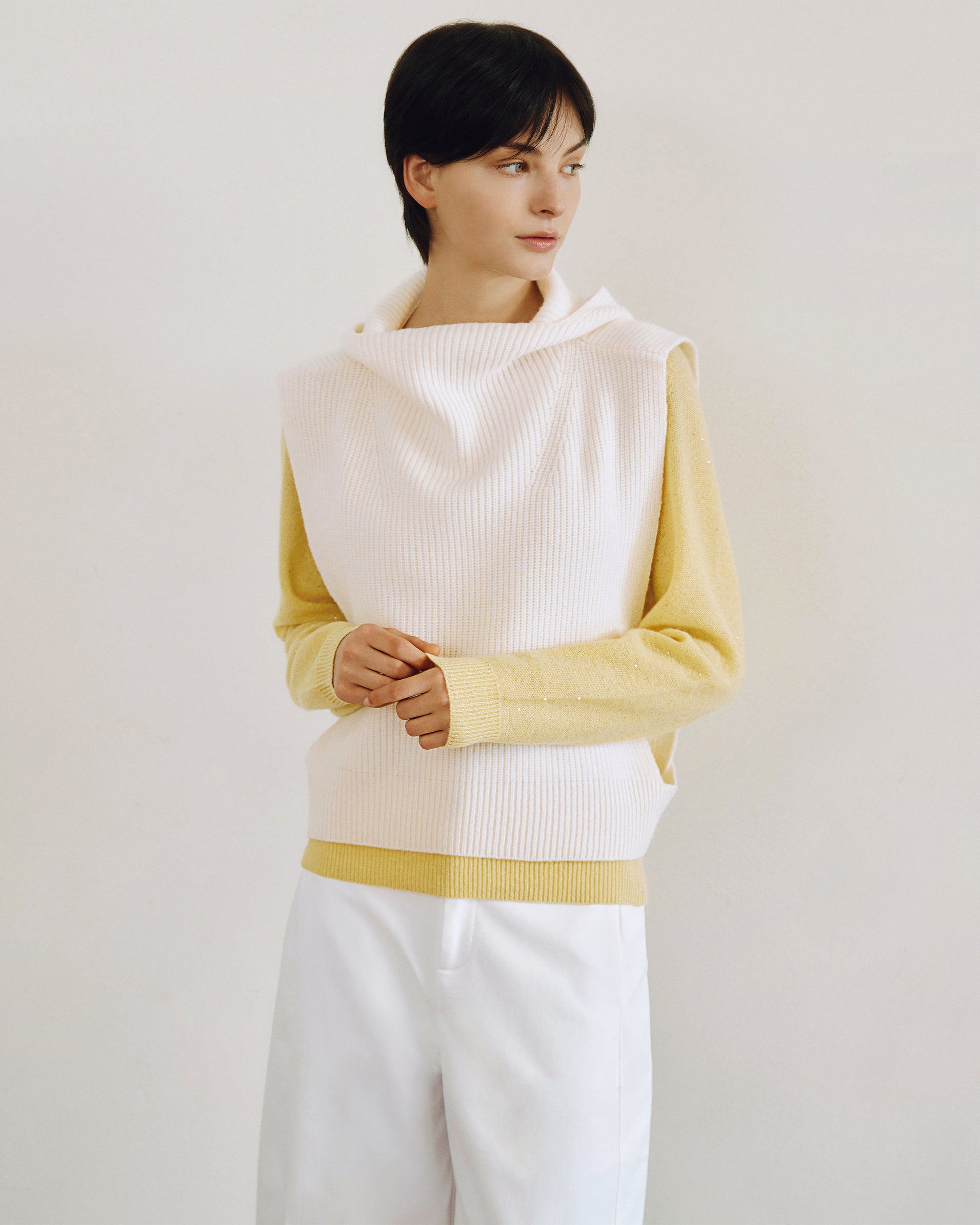 Paloma Hooded Wool Vest