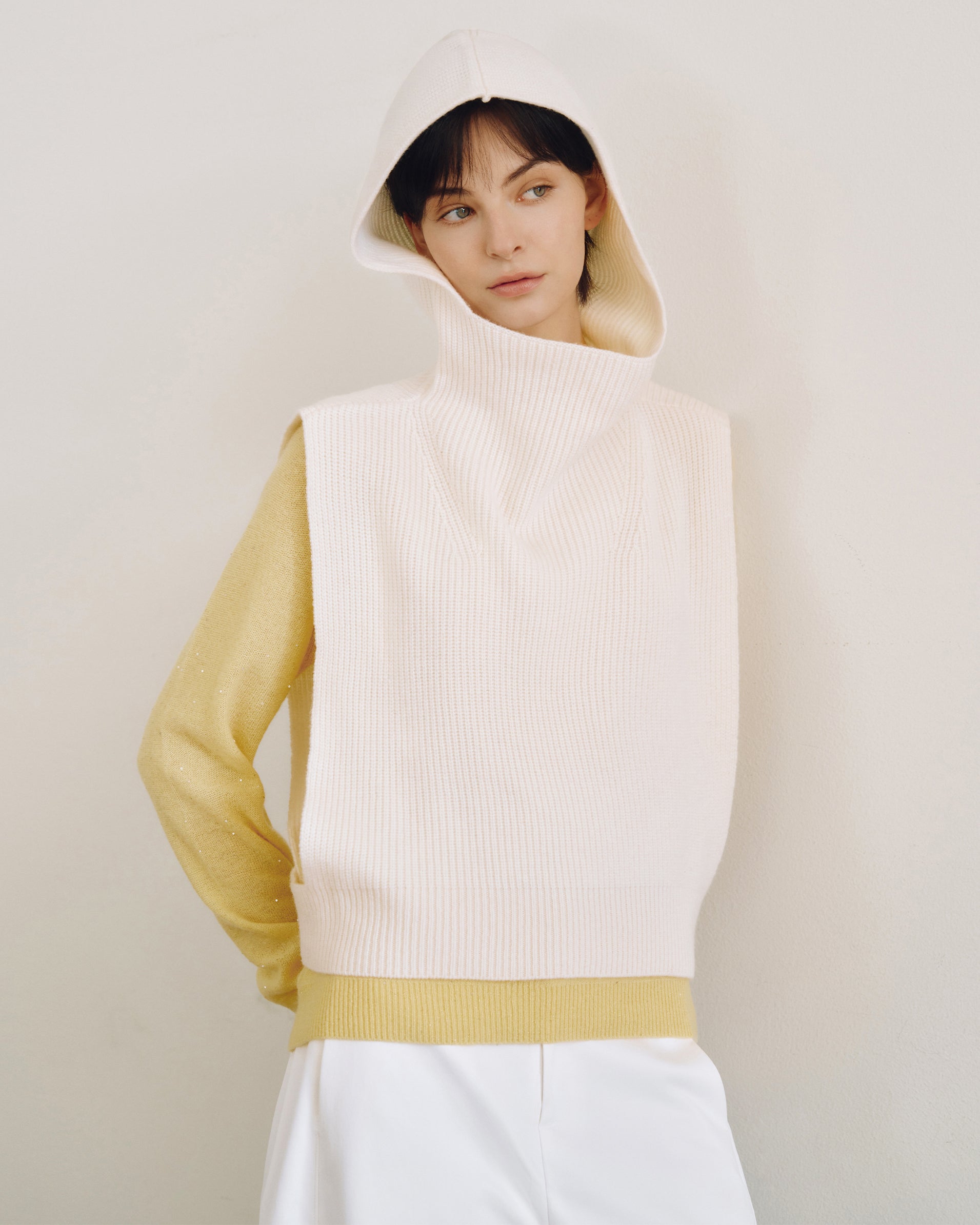 Paloma Hooded Wool Vest