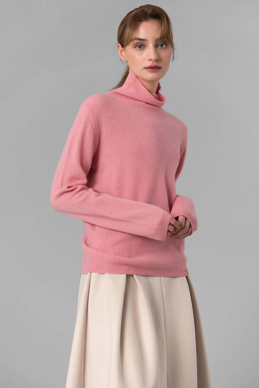 Niya Turtleneck Sweater, Pink