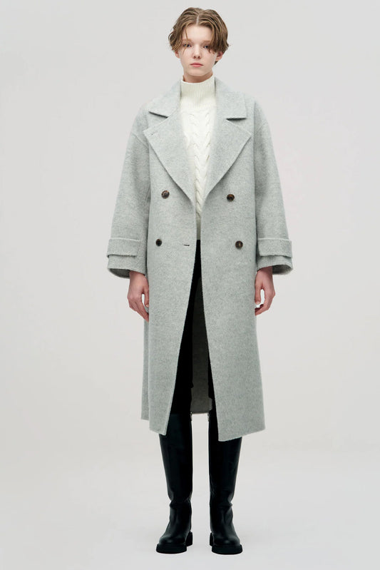 Victoria Coat in Light Grey