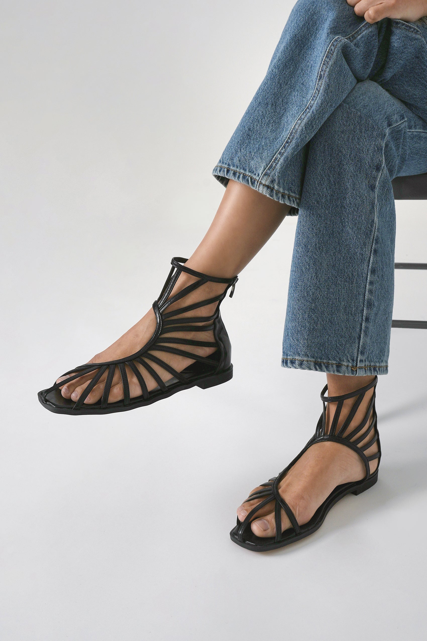 Jessica Simpson | Shoes | Jessica Simpson Gold Strappy Stiletto Heel Zip Up  Sandals Womens Size 6 B | Poshmark