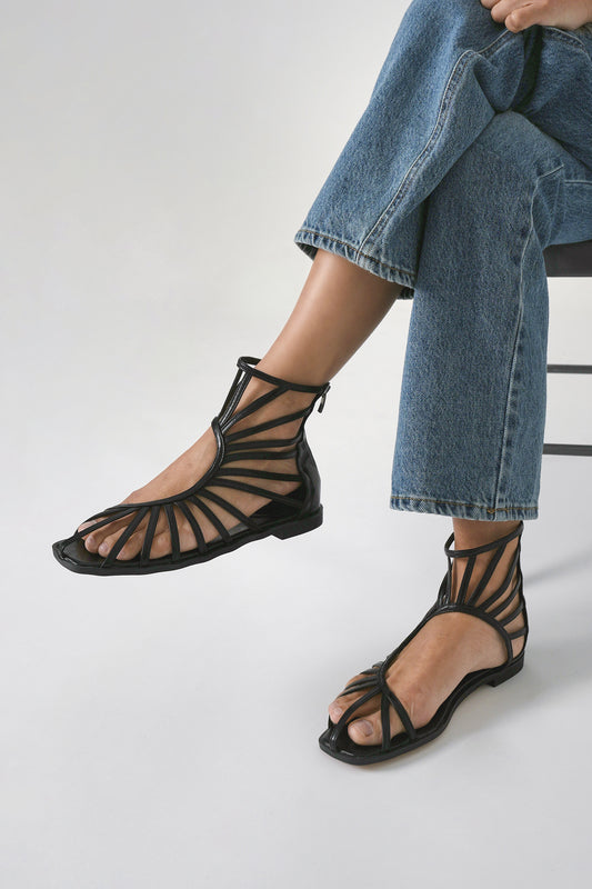 Jana Zip-up Sandals
