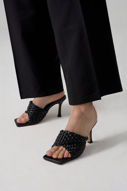 Robi Sandal Heel, Black