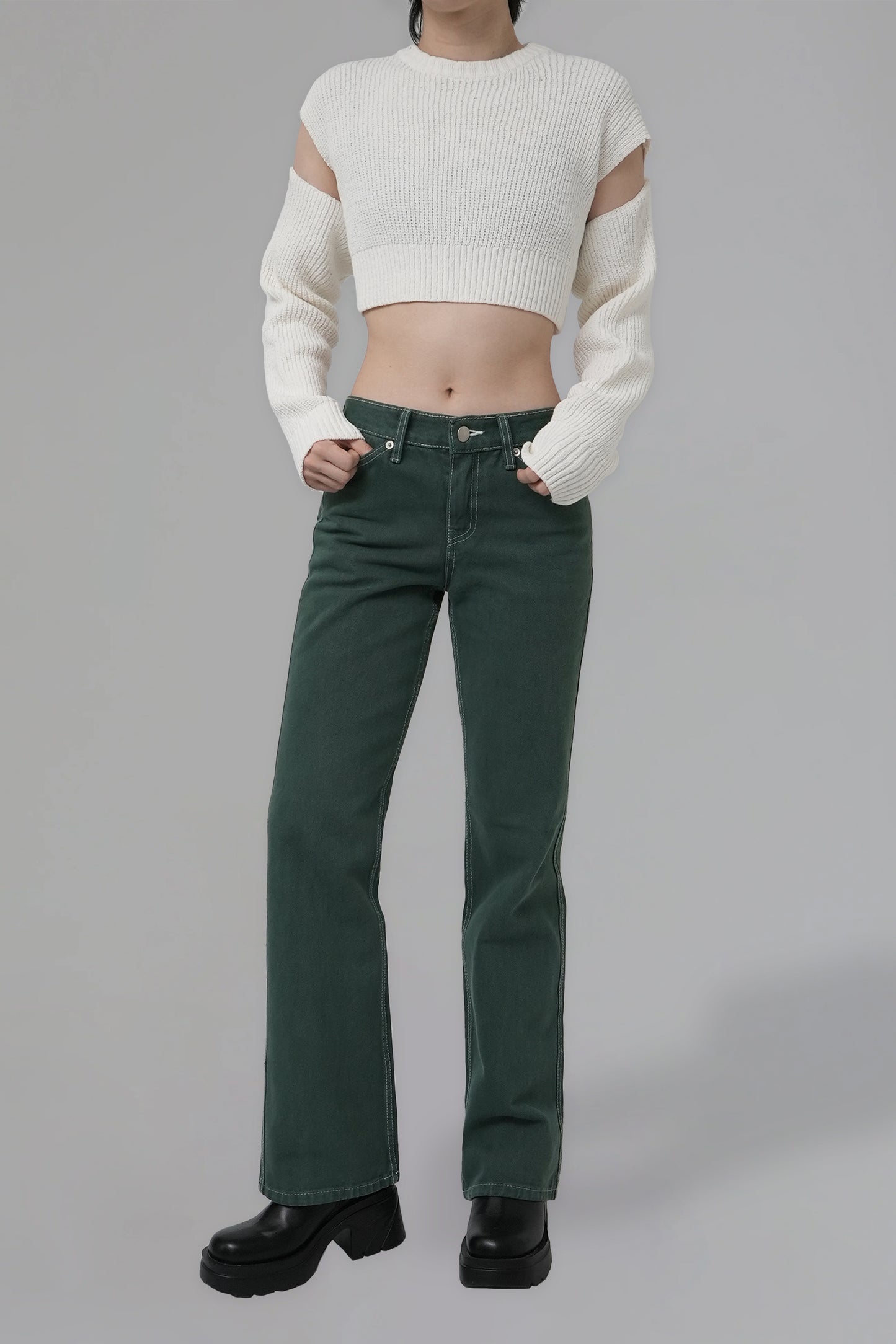 Peyton Jeans, Dark Green – FM2050